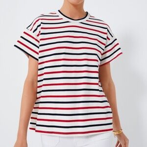 Pomander Place Americana Striped Presley Tee Size M